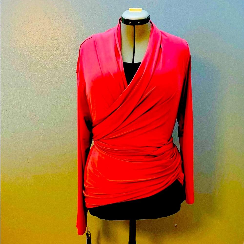 Jockey L Wrap jacket wear multiple ways rose